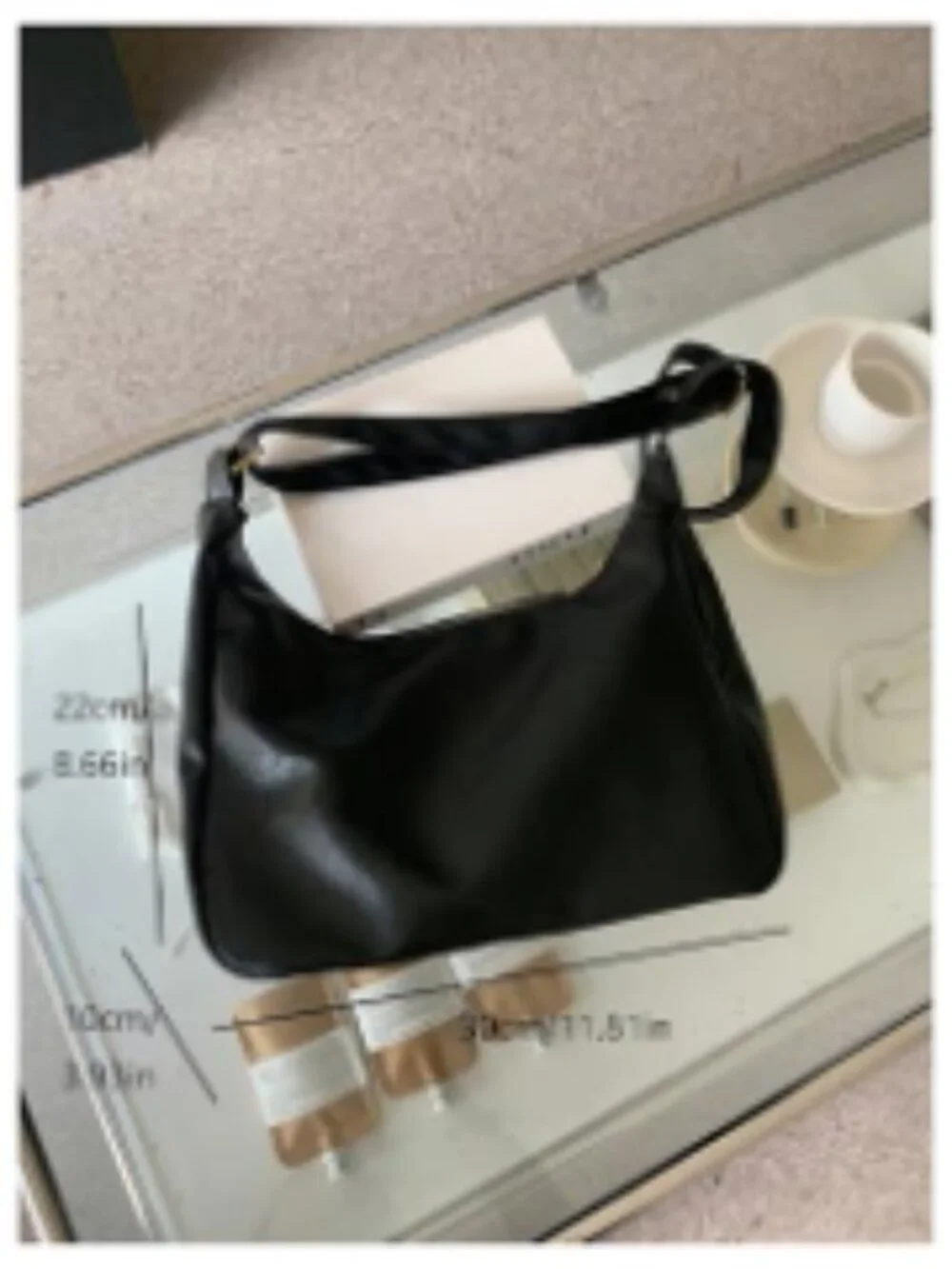 Crossbody Bag Women Faux Leather Hobo Zipper